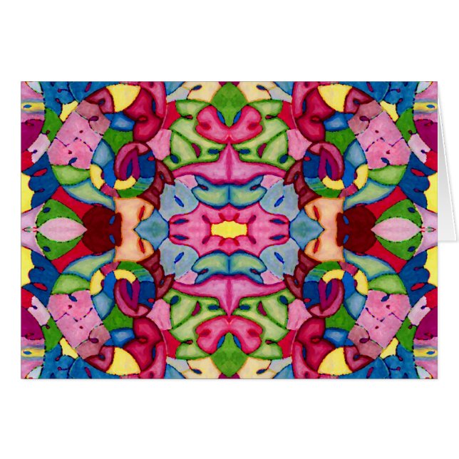 Bonita tarjeta de saludo para Bouquet (Anverso (Horizontal))