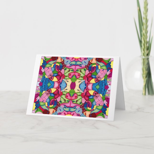 Bonita tarjeta de saludo para Bouquet (Anverso)