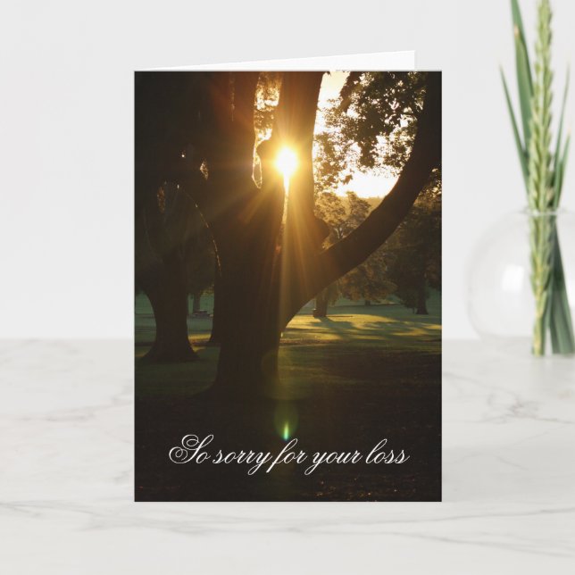 Bonita tarjeta de simpatía Sunset (Anverso)