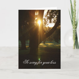 Bonita tarjeta de simpatía Sunset