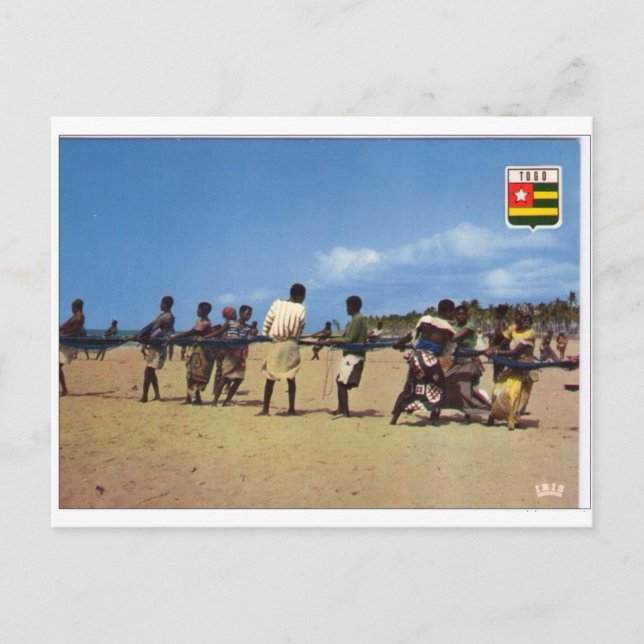 Bonita tarjeta de Togo de África (Anverso)