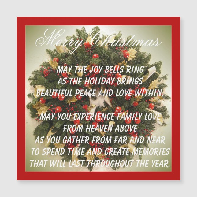 Bonita tarjeta de vacaciones magnética para expres (Anverso)