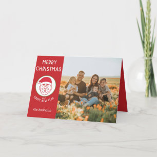 Bonita tarjeta de vacaciones personalizada con fot