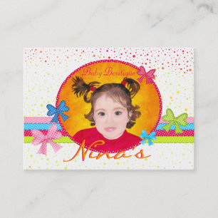 Bonita tarjeta de visita guiada por Baby Boutique