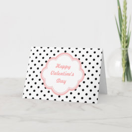 Bonita tarjeta El día de San Valentín de puntos de