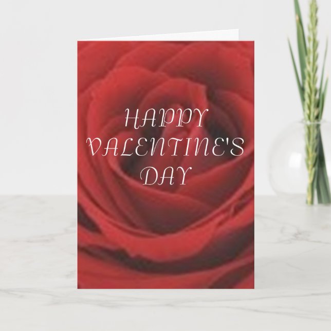 Bonita tarjeta El día de San Valentín Expresiones (Anverso)