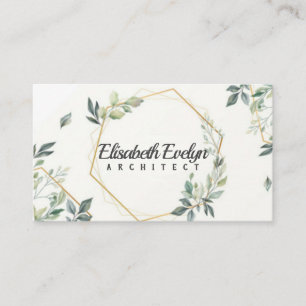 Bonita tarjeta floral con dorado