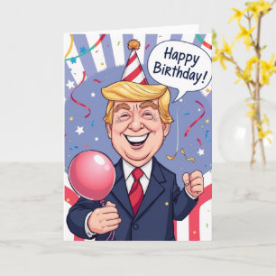 Bonita tarjeta plegada de cumpleaños - Diseño pers