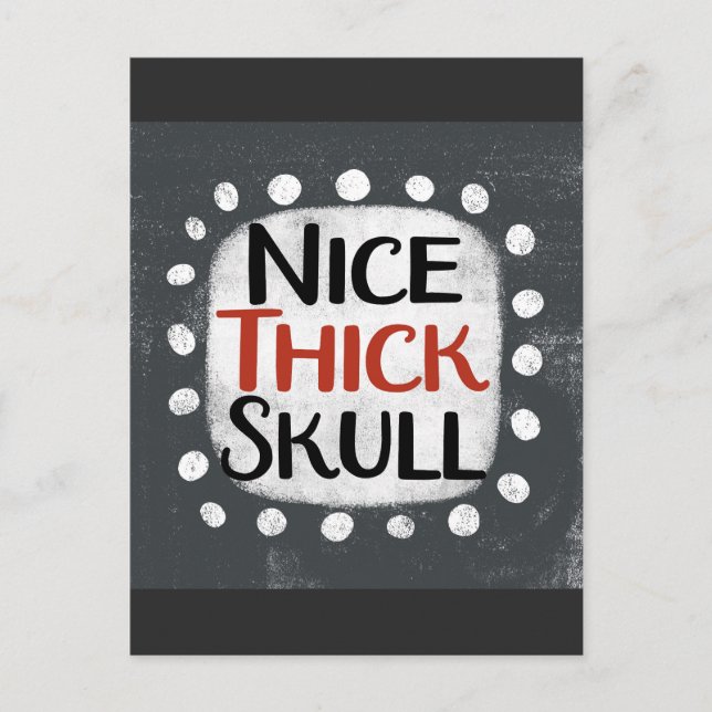 Bonita tarjeta postal gruesa (Anverso)