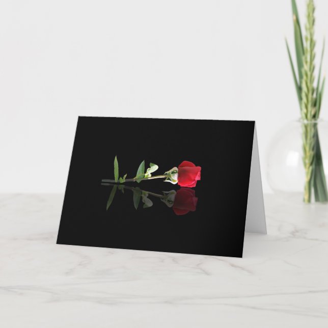 Bonita tarjeta roja de notas, tarjetas de felicita (Anverso)