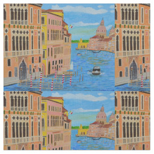 Bonita tela de algodón de Venecia