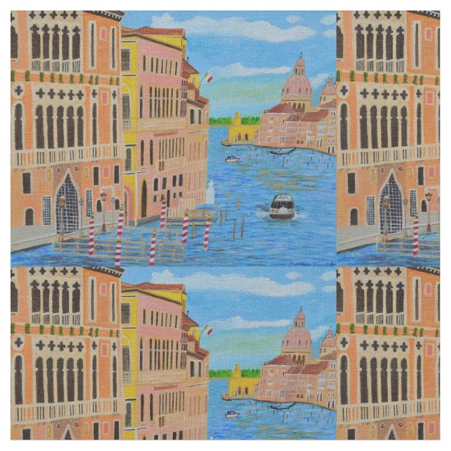 Bonita tela de algodón de Venecia (De cerca)