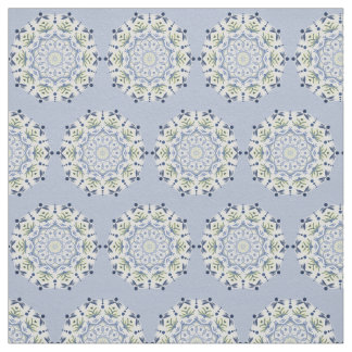Bonita tela de mandala azul y amarilla