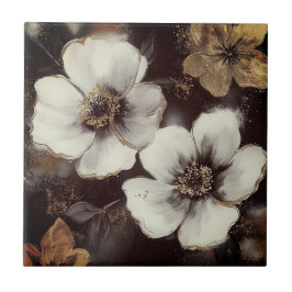 Bonitas baldosas de oro florido