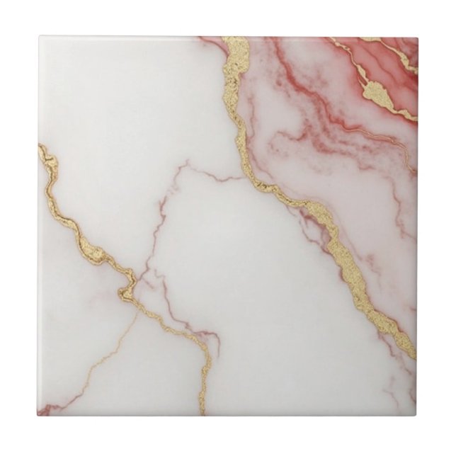 Bonitas baldosas de oro rosa (Frente)