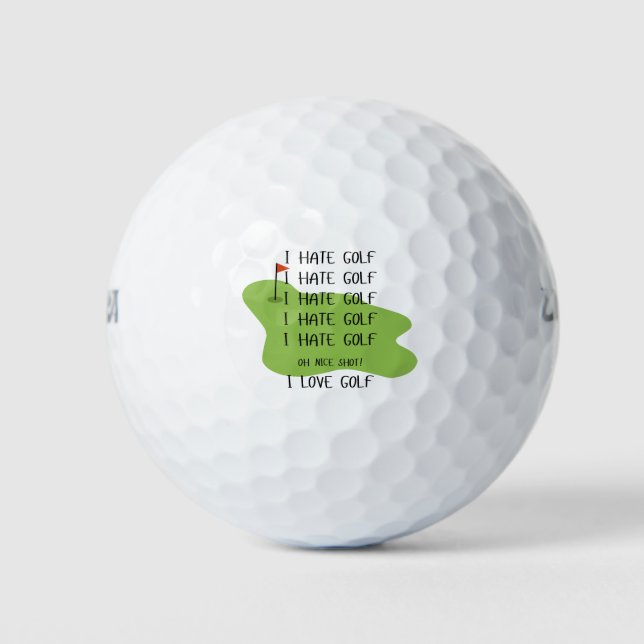 Bonitas Bolas De Golf Para Los Amantes Del Golf (Anverso)