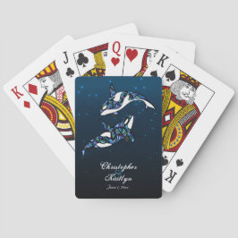 Bonitas cartas de Boda de ballenas de Orca