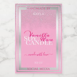 Bonitas etiquetas de presentación de productos ros