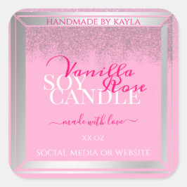 Bonitas etiquetas de presentación de productos ros