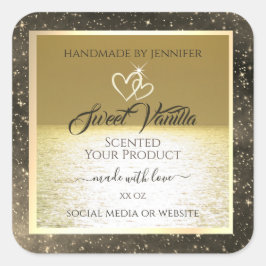 Bonitas etiquetas de productos de color oceánico y