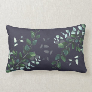 Bonitas hojas en la almohada lumbar de la marina
