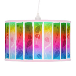 Bonitas hojas pasteles iluminan tus lámparas de vi