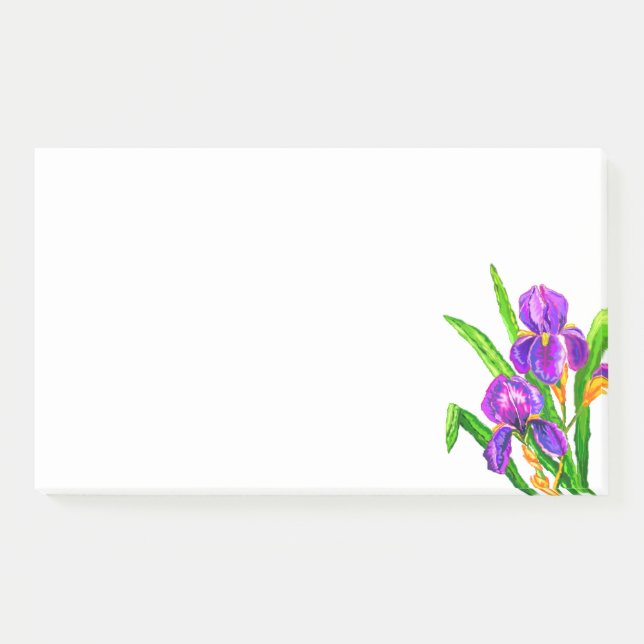 Bonitas notas de Irises Post-it® (Anverso)