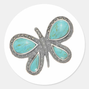 Bonitas pegatinas de casamiento con mariposas plat