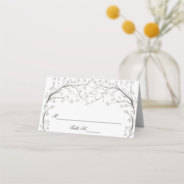 Bonitas tarjetas de Boda Chuppah (Anverso)