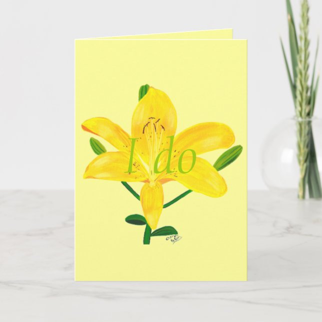 Bonitas tarjetas de invitación para boda de Lily A (Anverso)