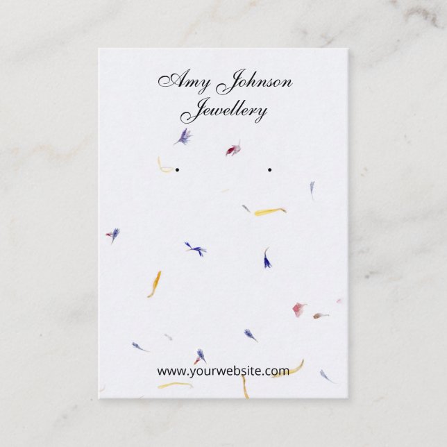 Bonitas tarjetas de presentación de papel Blossom (Anverso)