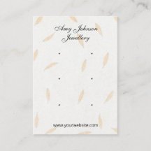 Bonitas tarjetas de presentación de papel floral