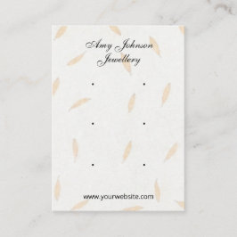 Bonitas tarjetas de presentación de papel floral