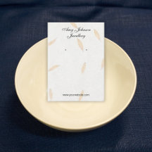 Bonitas tarjetas de presentación de papel floral