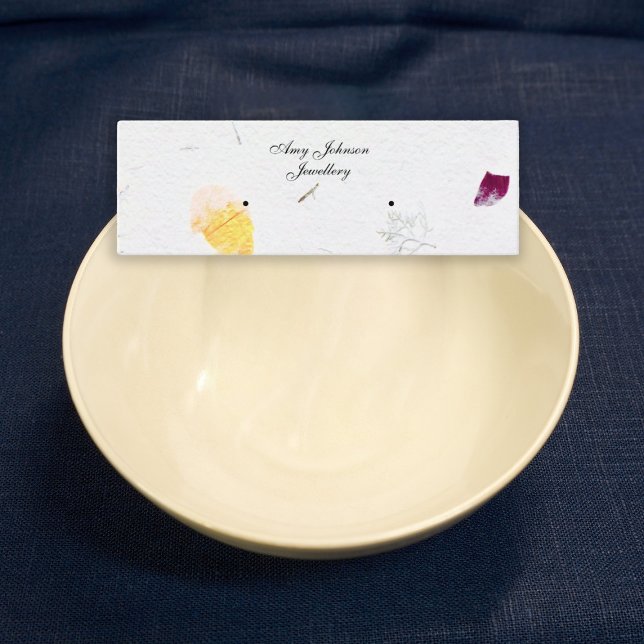 Bonitas tarjetas de presentación de papel floral (Subido por el creador)