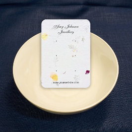 Bonitas tarjetas de presentación de papel floral