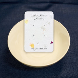 Bonitas tarjetas de presentación de papel floral