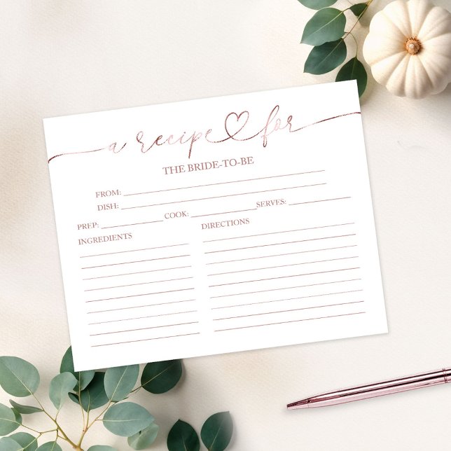 Bonitas tarjetas de recetas de ducha de novia cali (Subido por el creador)