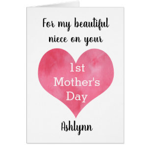 Bonito 1.ª sobrina del Día de la Madre