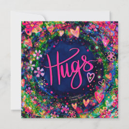 Bonito Abrazos florales Inespiritividad cuadrada p