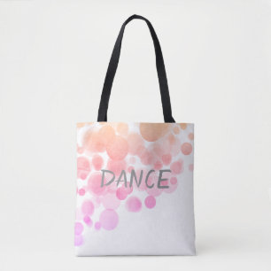 bonito acuarela baile tote bolsa abstracto