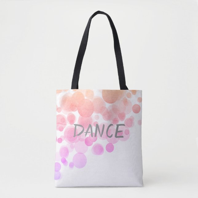 bonito acuarela baile tote bolsa abstracto (Anverso)