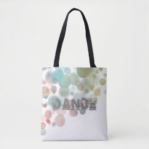 bonito acuarela baile tote bolsa abstracto