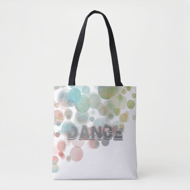 bonito acuarela baile tote bolsa abstracto (Anverso)