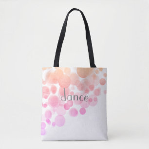 bonito acuarela baile tote bolsa abstracto