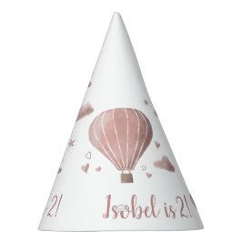 Bonito acuarela Balón de aire caliente Gorra Fiest