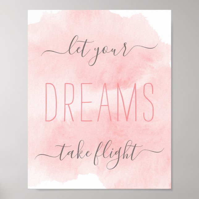 Bonito acuarela Decoración infantil Niña (Frente)