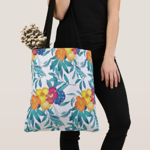 Bonito acuática bolsa de tocador floral