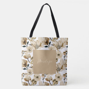 Bonito acuática bolsa de tocador floral