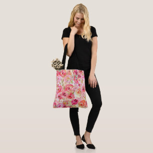Bonito acuática bolsa de tocador floral